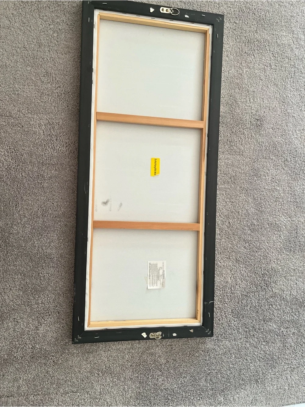 Unbranded Black Framed Wall Art Panel - Sleek Neutral Accent